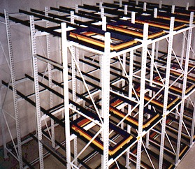 Advance Storage Products Pushback Structural Rack System